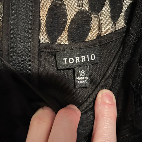 torrid Black Lace Fit & Flare Dress - Picture 3 of 5